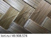 Old bamboo weave mat texture close up single focus. Old bamboo weave mat texture close up single focus photo. Стоковое фото, агентство Ingram Publishing / Фотобанк Лори