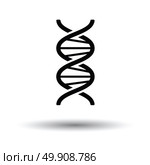 DNA icon. White background with shadow design. Vector illustration. Стоковая иллюстрация, агентство Ingram Publishing / Фотобанк Лори