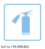 Fire extinguisher icon. Blue frame design. Vector illustration. Стоковая иллюстрация, агентство Ingram Publishing / Фотобанк Лори