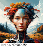 Абстракция. Стоковое AI-изображение, AI-художник Александр Моргунов / Фотобанк Лори