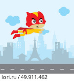 cartoon superhero game asset theme hero vector art. cartoon superhero game asset theme hero vector art illustration. Стоковая иллюстрация, агентство Ingram Publishing / Фотобанк Лори