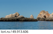 Natural rocks at Prainha in Algarve Portugal. Стоковое фото, агентство Ingram Publishing / Фотобанк Лори