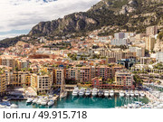 Monaco Fontvieille cityscape Monte carlo French Riviera. Стоковое фото, агентство Ingram Publishing / Фотобанк Лори