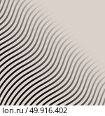 Abstract monochrome wave lines pattern striped halftone vector background. Стоковая иллюстрация, агентство Ingram Publishing / Фотобанк Лори