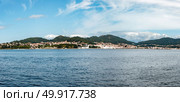 Overlook of the coast of Cangas in the province of Pontevedra Galicia Spain. Стоковое фото, агентство Ingram Publishing / Фотобанк Лори