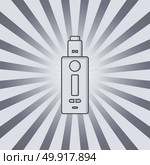 vaporizer electric cigarette vapor mod - vape life. vaporizer electric cigarette vapor mod - vape life vector. Стоковая иллюстрация, агентство Ingram Publishing / Фотобанк Лори