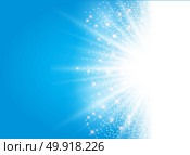 sunlight effect sparkle on blue background with glitter copy space. Abstract vector illustration. Стоковая иллюстрация, агентство Ingram Publishing / Фотобанк Лори