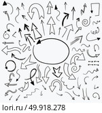 arrow doodle set. Стоковая иллюстрация, агентство Ingram Publishing / Фотобанк Лори