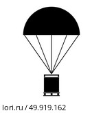Parachute with cargo icon . Стоковая иллюстрация, агентство Ingram Publishing / Фотобанк Лори