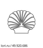 Shell black icon . Стоковая иллюстрация, агентство Ingram Publishing / Фотобанк Лори