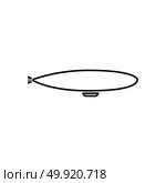 Dirigible black icon . Стоковая иллюстрация, агентство Ingram Publishing / Фотобанк Лори