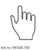 Pixel hand black icon . Стоковая иллюстрация, агентство Ingram Publishing / Фотобанк Лори