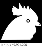 Rooster head  icon .. Rooster head icon . Стоковая иллюстрация, агентство Ingram Publishing / Фотобанк Лори