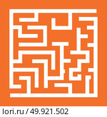Labyrinth, maze conundrum white color icon .. Labyrinth, maze conundrum it is white color icon . Стоковая иллюстрация, агентство Ingram Publishing / Фотобанк Лори