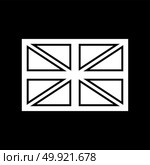 Flag united kingdom white color icon .. Flag united kingdom it is white color icon . Стоковая иллюстрация, агентство Ingram Publishing / Фотобанк Лори