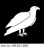 Eagle it is white icon .. Eagle it is white icon . Flat style . Стоковая иллюстрация, агентство Ingram Publishing / Фотобанк Лори