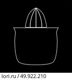 Juicer squeezer white icon . Стоковая иллюстрация, агентство Ingram Publishing / Фотобанк Лори