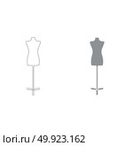 Fashion stand, female torso mannequin icon . Стоковая иллюстрация, агентство Ingram Publishing / Фотобанк Лори