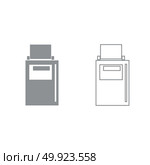 Hand terminal grey set icon . Стоковая иллюстрация, агентство Ingram Publishing / Фотобанк Лори