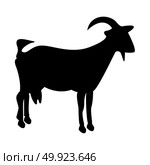 Goat black icon . Стоковая иллюстрация, агентство Ingram Publishing / Фотобанк Лори