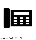 Fax black icon . Стоковая иллюстрация, агентство Ingram Publishing / Фотобанк Лори