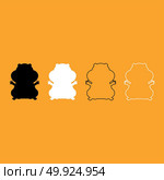 Hamster silhouette icon . Стоковая иллюстрация, агентство Ingram Publishing / Фотобанк Лори