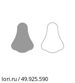 Nose icon. Grey set .. Nose icon. It is grey set . Стоковая иллюстрация, агентство Ingram Publishing / Фотобанк Лори