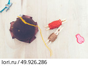 Colorful embroidery thread. Стоковое фото, агентство Ingram Publishing / Фотобанк Лори