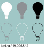 Bulb or electric light icon.. Bulb or electric light icon it is set. Стоковая иллюстрация, агентство Ingram Publishing / Фотобанк Лори