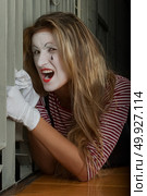 dramatic mime actor . Close-up. Стоковое фото, агентство Ingram Publishing / Фотобанк Лори