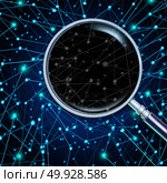 Dark web or internet website anonymous  and untraceable cyberspace or secret navigation of the darknet as a 3D illustration. Стоковое фото, агентство Ingram Publishing / Фотобанк Лори