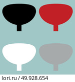 Red black grey white urinary bladder icon.. Red black grey white urinary bladder icon. Set icons. Стоковая иллюстрация, агентство Ingram Publishing / Фотобанк Лори