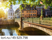 Protestant church of Saint Guillaume in Strasbourg, France. Стоковое фото, агентство Ingram Publishing / Фотобанк Лори