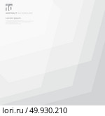 Abstract geometric pattern overlay white and gray color background. Vector illustration. Стоковая иллюстрация, агентство Ingram Publishing / Фотобанк Лори
