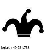 Jester’s cap icon black color. Стоковая иллюстрация, агентство Ingram Publishing / Фотобанк Лори