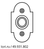 Doorbell icon black color vector illustration flat style simple image. Стоковая иллюстрация, агентство Ingram Publishing / Фотобанк Лори