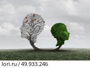 Parent loss or the death of a father or mother as a child and adult shaped as a tree as a psychology symbol of parenthood problems with 3D illustration elements.. Parent Loss. Стоковое фото, агентство Ingram Publishing / Фотобанк Лори