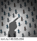 White collar crime arrest as a government or law hand catching a corporate or political criminal in a 3D illustration style.. White Collar Crime. Стоковое фото, агентство Ingram Publishing / Фотобанк Лори