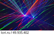 Dynamic neon light show: vibrant laser streaks create futuristic motion patterns. Стоковое AI-видео, аниматор Владимир Федоров / Фотобанк Лори