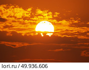 Big Sun on sunset. Nature composition. Стоковое фото, агентство Ingram Publishing / Фотобанк Лори