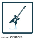 Electric guitar icon. Shadow reflection design. Vector illustration. Стоковая иллюстрация, агентство Ingram Publishing / Фотобанк Лори