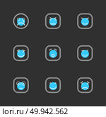 emoji , emoticon , smiley , happy , sad, cry , laugh , raomntic, love , angry , confused , handsome , nervous , kind , smile , icon, vector, design,  flat,  collection, style, creative,  icons. Стоковая иллюстрация, агентство Ingram Publishing / Фотобанк Лори