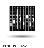 Music equalizer icon. White background with shadow design. Vector illustration. Стоковое фото, агентство Ingram Publishing / Фотобанк Лори