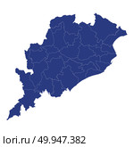 High Quality map is a state of India. Стоковая иллюстрация, иллюстратор Максим Гребешков / Фотобанк Лори