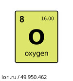 Chemical element of periodic table. Стоковая иллюстрация, иллюстратор Максим Гребешков / Фотобанк Лори