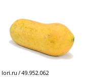 Papaya isolated on white background. Стоковое фото, агентство Ingram Publishing / Фотобанк Лори