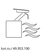 Diving stand icon. Thin line design. Vector illustration. Стоковое фото, агентство Ingram Publishing / Фотобанк Лори