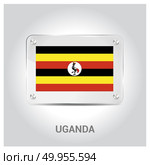 Uganda flag design vector. Стоковая иллюстрация, агентство Ingram Publishing / Фотобанк Лори