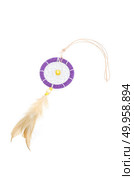 Beautiful dream catcher isolated on white with clipping path. Стоковое фото, агентство Ingram Publishing / Фотобанк Лори