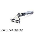 shaving razor on a white background. Стоковое фото, агентство Ingram Publishing / Фотобанк Лори